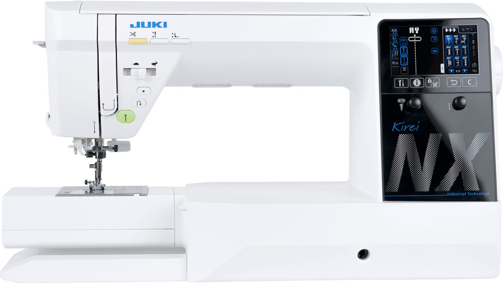 JUKI HZL-NX7, Vorderansicht