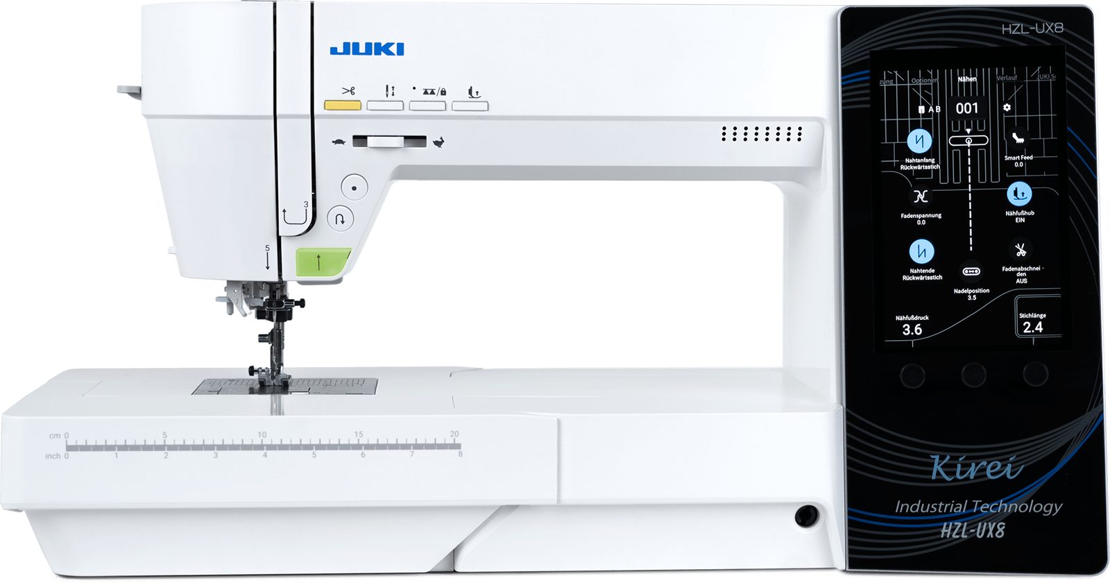 JUKI HZL-UX8S, Vorderansicht